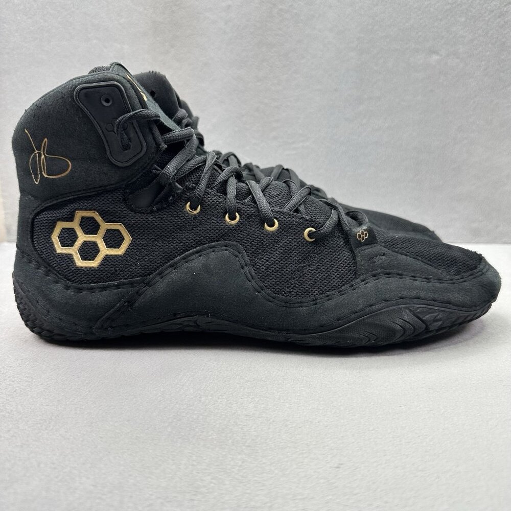 Mens Size 12 Rudis JB1 'All I See Is Gold' Wrestling Shoes Black Gold High Top‎